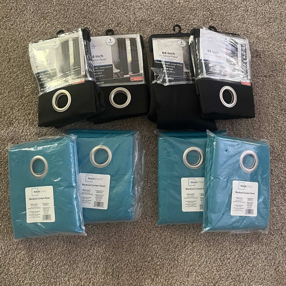 Mainstays Blackout Curtain Panels